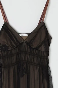 Vintage Y2k Lacy Layered Mini Dress