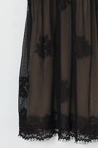 Vintage Y2k Lacy Layered Mini Dress