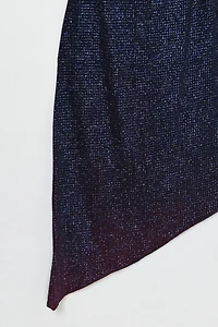Vintage Y2k Strappy Dark Blue Glittered Mini Dress