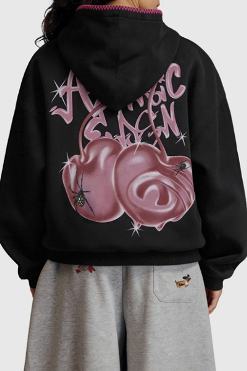 Aelfric Eden Boxy Spider Cherry Hoodie