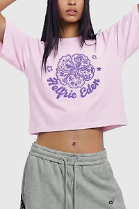 Aelfric Eden Cropped Floral Motif Tee