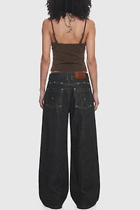 Aelfric Eden Leopard Halter Studded Cami Top