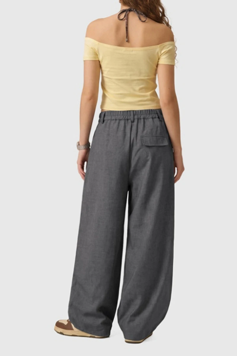 Aelfric Eden Pleated Baggy Barrel Pants