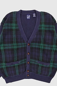 Vintage Gap Plaid Cardigan Sweater