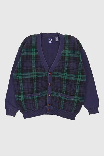 Vintage Gap Plaid Cardigan Sweater