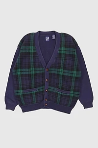 Vintage Gap Plaid Cardigan Sweater