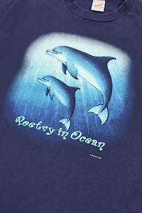 Vintage Dolphins Poetry in Ocean Tee