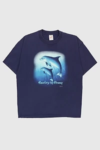 Vintage Dolphins Poetry in Ocean Tee