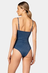 KIBYS Sacred Sun Nube Luxe Shimmer One Piece Swimsuit