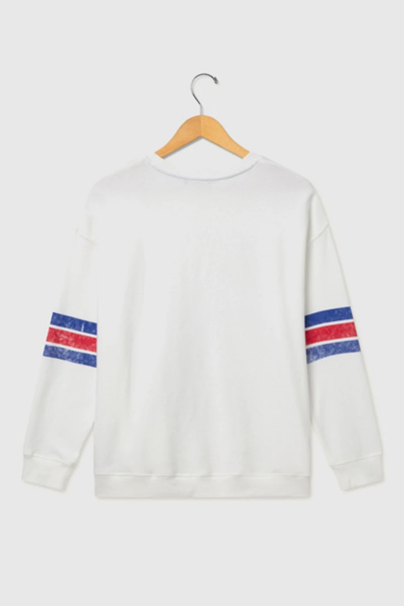 Junk Food NFL Oversized Striped Fleece