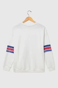 Junk Food NFL Oversized Striped Fleece