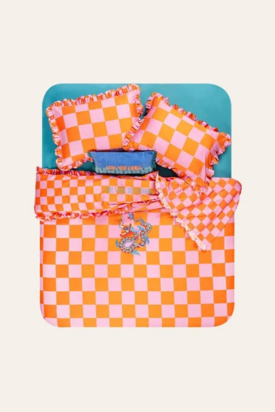 Zsa Zsu Lahor Cotton Satin Duvet Cover Set