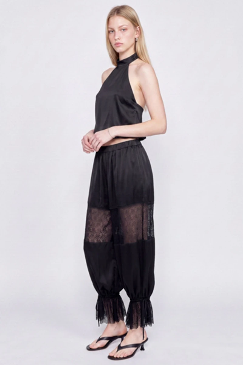 Personal Code Antoinette Satin Bubble Top