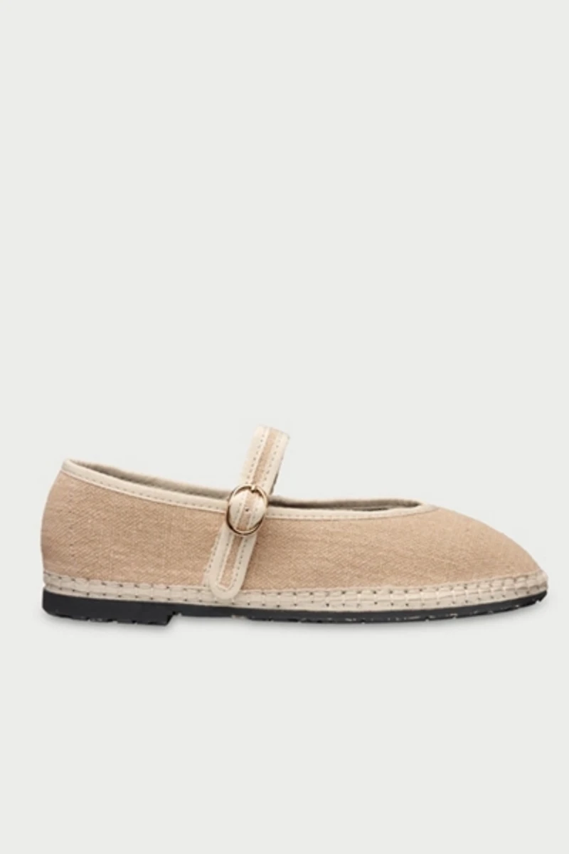 Flabelus Pierre Linen Mary Jane