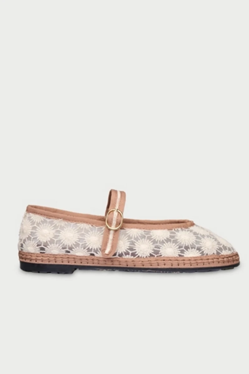 Flabelus Pierre Sun Flower Lace Mary Jane