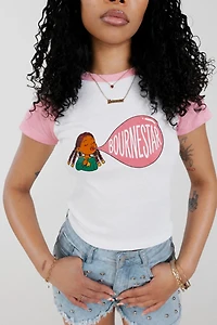 Bournestar Bubblegum Baby Tee