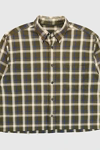 Vintage Cropped Button-Down Shirt