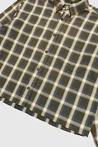 Vintage Cropped Button-Down Shirt