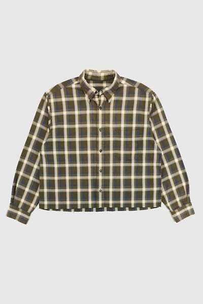 Vintage Cropped Button-Down Shirt