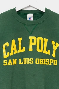 Vintage Y2K Distressed Russell Athletic Cal Poly Graphic Sweatshirt