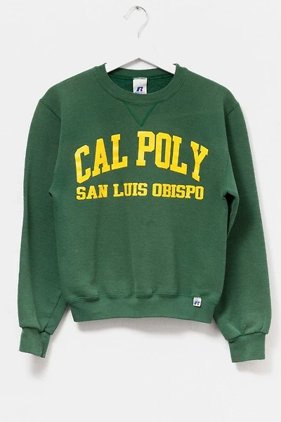 Vintage Y2K Distressed Russell Athletic Cal Poly Graphic Sweatshirt