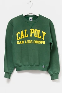 Vintage Y2K Distressed Russell Athletic Cal Poly Graphic Sweatshirt
