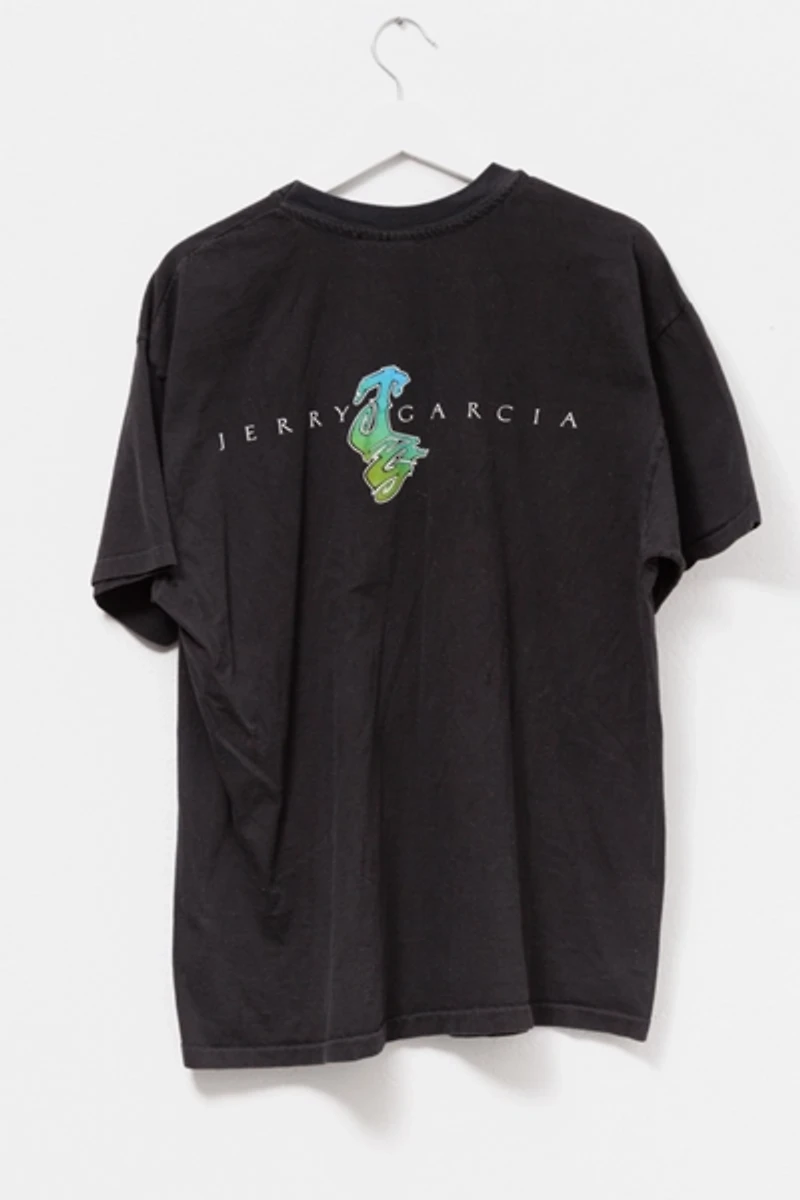 Vintage 1990s Jerry Garcia Distressed Graphic Band T-Shirt