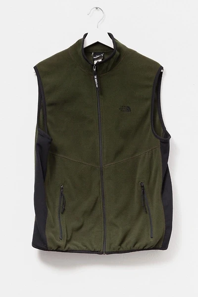 Vintage 1990s The North Face Dark Green Technical Fleece Vest