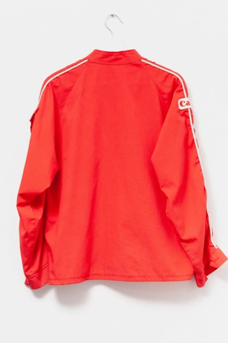 Vintage 1980s Canon Cameras Red Lightweight Jacket
