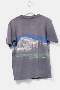 Vintage 1980s Distressed Black Mountain Graphic T-Shirt