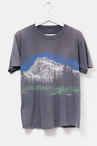 Vintage 1980s Distressed Black Mountain Graphic T-Shirt