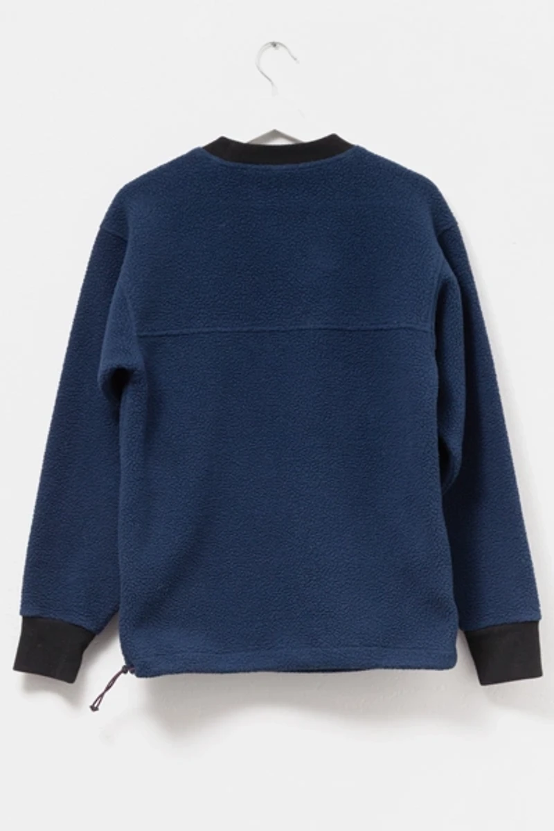 Vintage 1990s EBTEK Navy Blue Pullover Technical Fleece