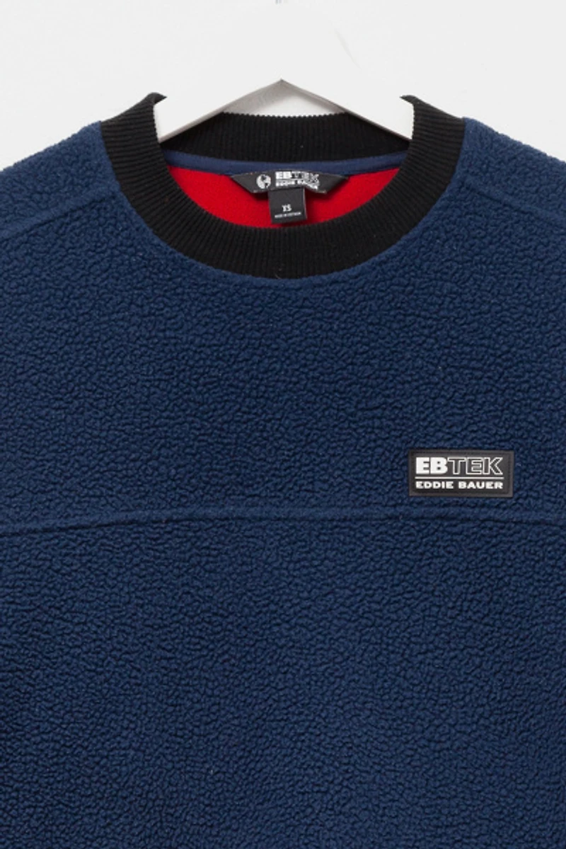 Vintage 1990s EBTEK Navy Blue Pullover Technical Fleece