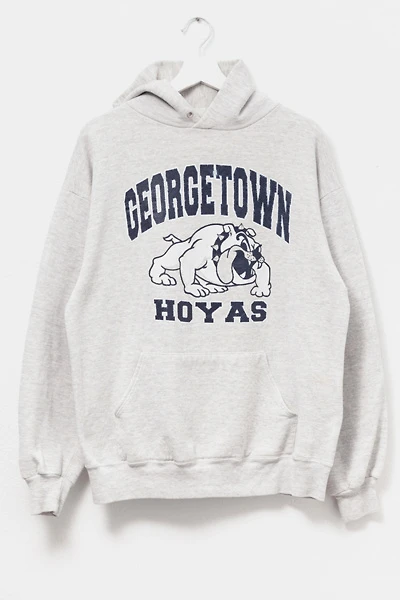 Vintage 1990s Distressed Georgetown Graphic Hoodie Sweatshirt