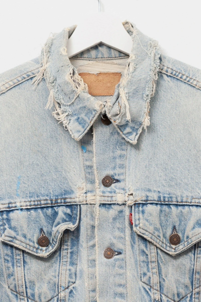 Vintage 1980s Levi’s® Heavily Distressed Trucker Jacket