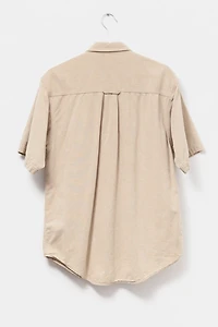 Vintage 1990s Eddie Bauer Brown Cotton Button Up Shirt