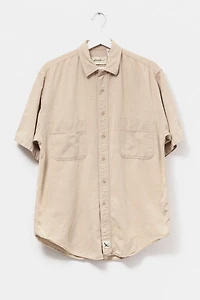 Vintage 1990s Eddie Bauer Brown Cotton Button Up Shirt