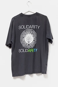 Vintage Y2K Distressed Black Graphic Broadcast T-Shirt
