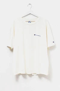Vintage 1990s Distressed Champion Cotton Script Logo T-Shirt