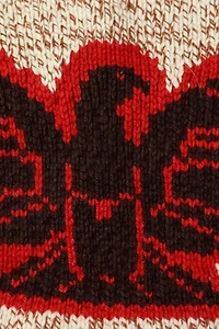 Vintage Eagle Cowichan Brown Knit Sweater
