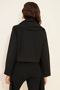 CAARA Jules Scarf Cropped Trench Coat