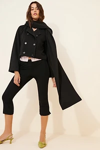 CAARA Jules Scarf Cropped Trench Coat