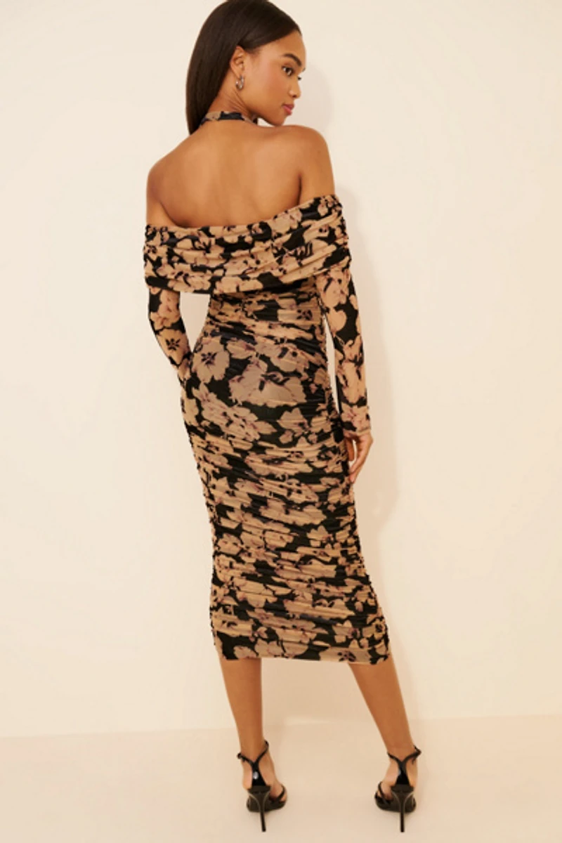 AFRM Dreo Burnout Velvet Dress