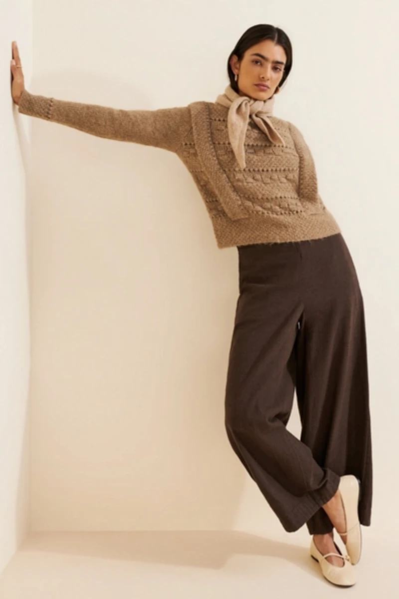 Endless Rose Chunky Knit Detailed Sweater