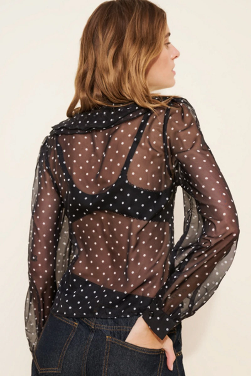 Motel Zinnia Sheer Blouse