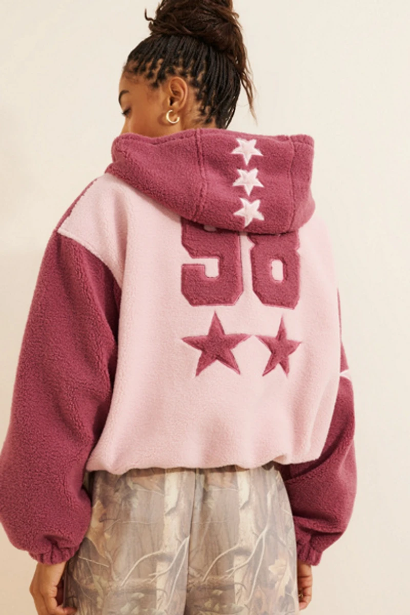 Daisy Street Slush Borg Hoodie