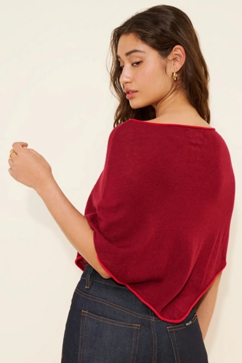 Frankies Bikinis Scout Knit Poncho