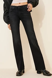 JUST BLACK DENIM Low-Rise Bootcut Jeans