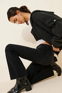JUST BLACK DENIM Low-Rise Bootcut Jeans