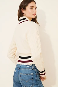 Steve Madden Addison Cable-Knit Sweater